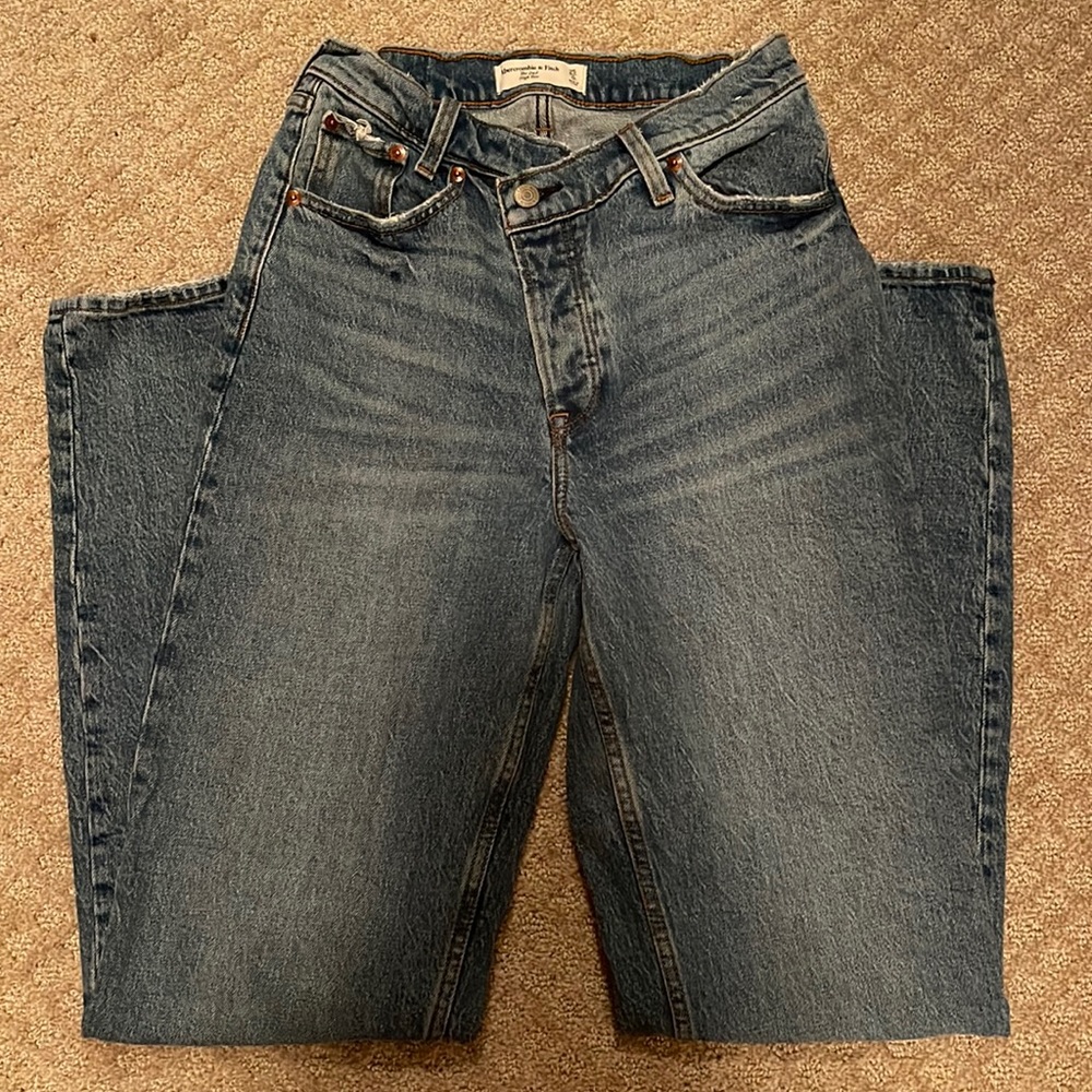 Abercrombie & Fitch High Rise Women Jeans - Blue